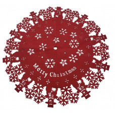 SOTTO ALBERO FELTRO ROSSO DIA. CM. 80 (12pz)